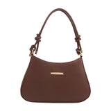 Maxbell Women Underarm Handbag Portable Elegant Purse Tote for Street Shopping Party Brown