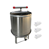 Maxbell Large Honey Presser Honey Separator Wine Making for Oil Pomace Grape Vinasse 3 filtration bags