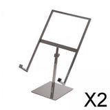 Maxbell 2xShirt Display Stand Bracket Showcase Adjustable Height for Clothing Store