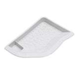 Maxbell Reptile Water Dish with Ramp Landscape Reptile Bathing Pool for Lizard Snake White