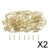 Maxbell 2x200pcs Single Barrel Crimping Sleeves Copper Tube Inside Diameter 1.0mm