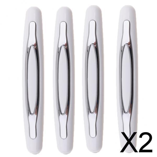 Maxbell 2x4 Pieces Universal Car Door Edge Bumper Protector Guard Sticker White