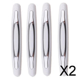 Maxbell 2x4 Pieces Universal Car Door Edge Bumper Protector Guard Sticker White