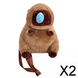 Maxbell 2xCapybara Backpack Large Capacity Cute Animal Backpack for Travel Ladies Kids