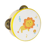 Maxbell Wood Handheld Tambourines Handbell Educational Toy for Dancing Game Toys KTV 10cm lion
