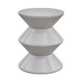 Maxbell Sofa Stool Modern Versatile Shoe Changing Seat for Living Room Doorway Decor 3 Tier Gray