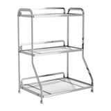 Maxbell Bathroom Organizer Countertop Three Tier Vanity Tray for Kitchen Room sliver