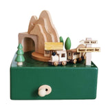 Maxbell Wooden Music Box Figurine Music Box Figurine for Home Living Room Bedroom