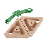 2Pcs Triangle Climbing Hangboard Climbing Fingerboard for Bouldering Outdoor