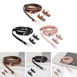 Maxbell 4xLuggage Straps Parts Bag Strap for Briefcase Clutch Bag Purse Brown