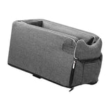 Maxbell Portable Car Console Dog Seat with Adjustable Straps for Small Dogs and Cats Regular