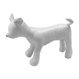 1PC Dog Mannequin PU Leather Standing Position for Display Dog Toys White S