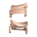 Maxbell Band Connector Replaceable Connection Adapter for Samsung Galaxy Watch 4 5 6 Rose Gold