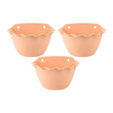 Maxbell 3Pcs Plant Holder Rustic Wall Flower Pot Holder for Garden Decoration Office light brown