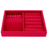 Maxbell 3 set Stackable Jewelry Display Tray Organizer Showcase