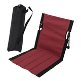 Maxbell Outdoor Beach Lounger Compact Foldable Beach Mat for Hiking Barbecue Fishing Red