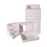 Maxbell 12 Pieces Small Treat Boxes Portable Pastry Box for Valentine Home Cake Shop white