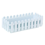Fence Planter Modern Plant Container for Windowsill Indoor Outdoor Courtyard XL