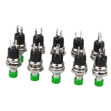Maxbell 9x10 x Mini Momentary Push Button Switch for Model Railway Hobby Green