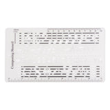 Maxbell Composing Template Stencil Measuring Ruler Multifunction Staff Drawing Ruler B