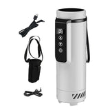 Maxbell Insulin Cooler Travel Case Compact Carrying Insulated Bag for Car Daily Home White