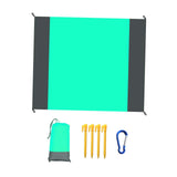 Maxbell Beach Blanket Toy Pad Waterproof Foldable 78.74inchx82.68inch Picnic Blanket Green gray