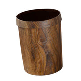 Maxbell Round Trash Bin Modern Portable Wastebasket for Restroom Laundry Powder Room