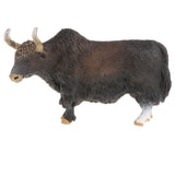 Maxbell Plastic Bos grunniens Wild Animal Model Figurine Kids Toy Home Decor - Black