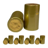 Maxbell 100 Pieces Wine Bottle Caps Bottle Sleeves for Home Use Kitchen Wine Cellars Gold