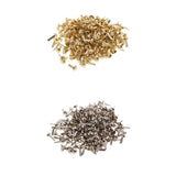 Maxbell 200pcs Iron Metal Brads Round Embellishment for DIY Card Making Party Decors