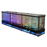 Maxbell RGB Nixie Tube Clock Modern Timer Desk for Bedside Gift Ornaments Crafts