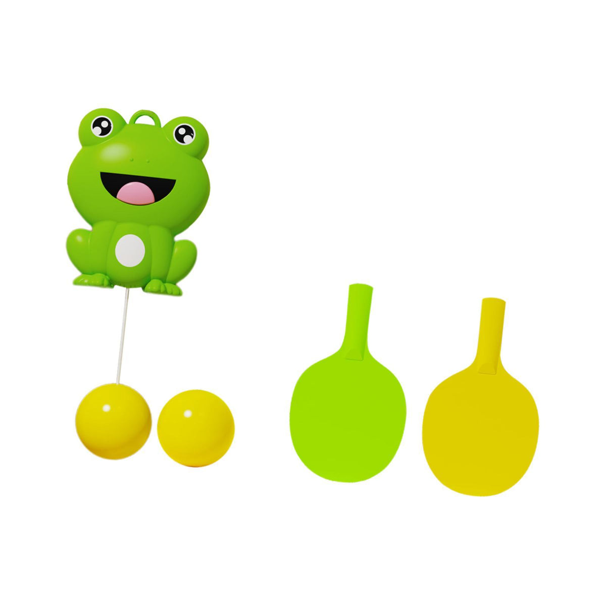 Maxbell Hanging Frog Table Tennis Trainer Set Tennis Practice Equipment for Activity 2 Balls