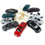 Maxbell 8x10Pcs 1:100 HO Gauge Miniature Car Model with Lights Layout Accessories