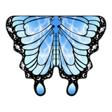 Maxbell Butterfly Cape Gift Dress up for Themed Party Role Playing Stage Performance Light Blue