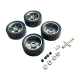 Maxbell RC Wheels and Tires Wheel Rims Set Stylish M3 Wheel Nut for 144001 Gray