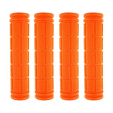 Maxbell 4Pcs Bike Handlebar Grips Anti Slip for Road Bikes Kids Folding Bicycles Orange