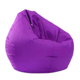 Maxbell 2PCS Large Adult Size Bean Bag Cover Toy Clothes Storage Purple, Rose Red
