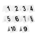 Maxbell 10Pcs Table Numbers Acrylic Numbers Cards Signs for Party Wedding Restaurant