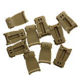 Maxbell Maxbell 10 Backpack Bag Strap Webbing Connecting Buckle Clip Locking Carabiner Brown