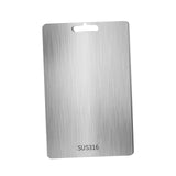 Maxbell Stainless Steel Cutting Board Sleek Chopping Board for Indoor Camping Hiking 39cmx28cm