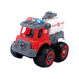 Maxbell Children Construction Truck Screwdriver Toy Take Apart Car Toy for Children Watering Cart