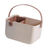 Maxbell Storage Tote Cosmetics Organizer Supplies Toilet Portable Shower Open Basket beige
