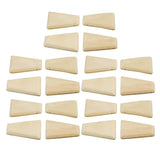 Maxbell Maxbell 20 Pieces Unfinished Wood Ornaments Wood Ornament Slices Wood Pieces Embellishments for Christmas Decoration Hanging and DIY Craft