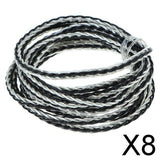 Maxbell 8x7N OCC Copper Wire, DIY HiFi Audio Cable for Earphone 2m Black and Silver