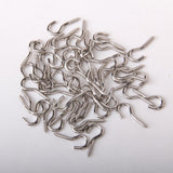 Maxbell 100pcs Silver Screw Hook Eye House Curtain Net Wire Metal Cup Hook