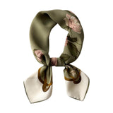 Maxbell Square Women Silk Scarf Mother Gift Head Wrap for Picnics Beach Traveling