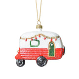 Bus Shape Pendant Photo Prop Festival Wall Christmas Tree Hanging Decoration