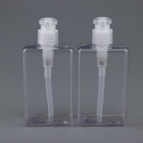 Maxbell Maxbell 2Pcs Square Lotion Dispenser Bottle Vials Empty Hand Sanitizer Jar 280ml