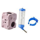 Maxbell Hamster Water Bottle with Ceramic Holder Accessory Smooth Surface Adjustable Purple