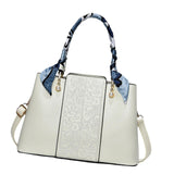 Maxbell Handbag for Women Fashion Carrier Crossbody Bag for Shopping Traveling Daily White